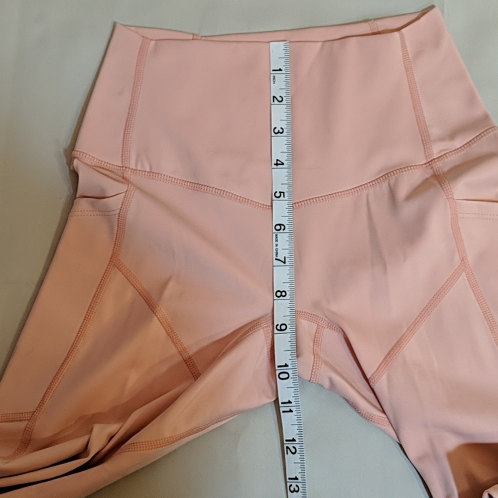 HM high-waisted peach leggings NWOT - Picture 3 of 8